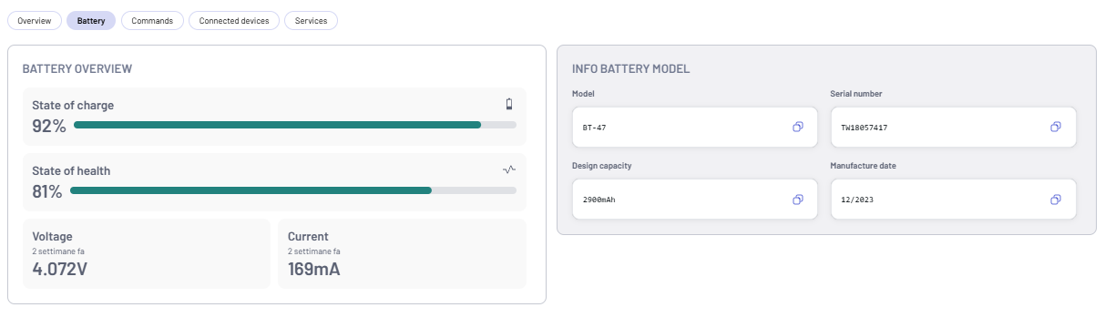 Battery Information Panel