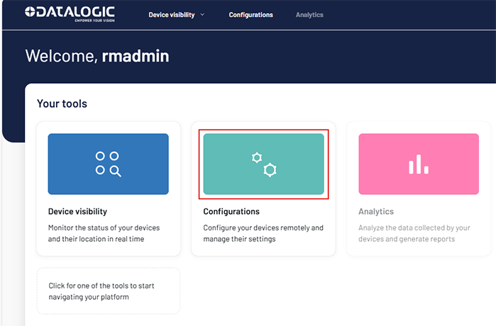 Configurations Button