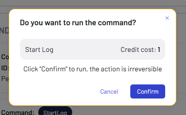 Mobile Confirm Command
