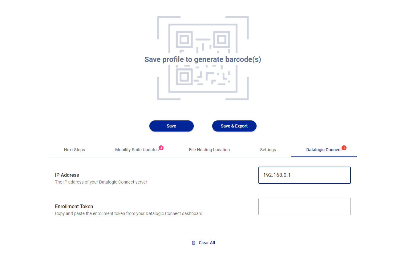 Connect Tab Configuration