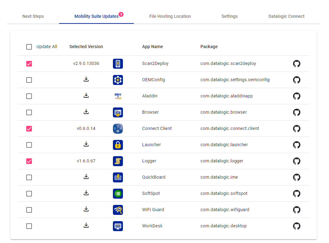Connect Client Selection