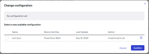 Change Configuration
