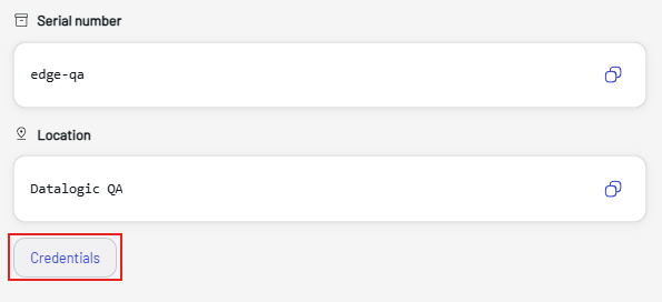 Edge Device Interface