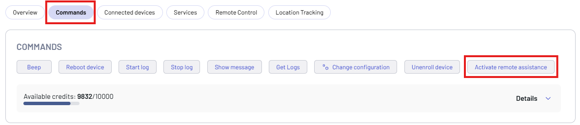 Remote control enable